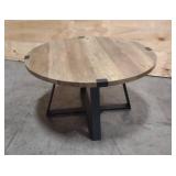 Urban Industrial Faux Wrap Round Coffee Table