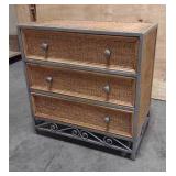 Pier-1 ?  3-Drawer Wicker Dresser Metal Frame