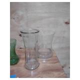 6 Assorted Glass Vases