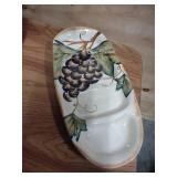 Fondue Pot, Olive Tray, Silver Palted Plate