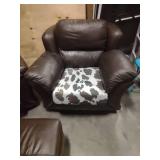 2 "Leather" Arm Chairs 1 Ottoman