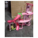 Barbie Dreamhouse Pool Party, Fisher-Price Little People Hot Wheels Spiral Stunt Speedway Playset