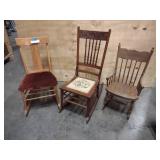 3 Vintage Rocking Chairs