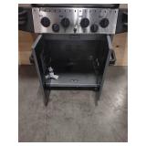 Huntington Rebel Gas Grill with Electric Rotisserie with Cover