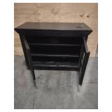 2 Door Black Media Cabinet