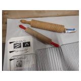 2 Vintage Lefse Rolling Pins 3 Smaller Cooling Racks