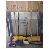 2 Shovels 3 Brooms 1 Swiffer