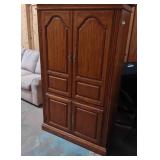 Wooden Media Cabinet