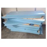 13 Blue Padded Wall Panels