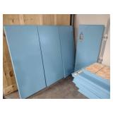 13 Blue Padded Wall Panels