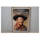 Vintage Style Metal Sign - John Wayne