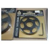 Assorted Gun Parts - Side Wheels, Sight Parts, Scope Covers