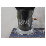 Set of Four Lucky Shot Whiskey Glasses with Embedded Bullets