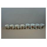 Vintage Wildlife Themed Mug Sets