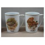 Vintage Wildlife Themed Mug Sets