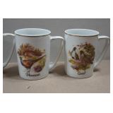 Vintage Wildlife Themed Mug Sets