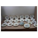 Vintage Wildlife Themed Plates