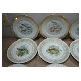 Vintage Wildlife Themed Plates