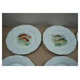 Vintage Wildlife Themed Plates