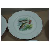 Vintage Wildlife Themed Plates