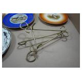 Vintage Wildlife Themed Plates with Stands