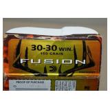 18 Federal Fusion .30-30 Win 150 Gr SP Ammo