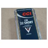 100 CCI CB .22 Short 29 Gr LRN Ammo