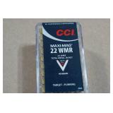 50 CCI Maxi-Mag .22 WMR 40 GR TMJ Ammo