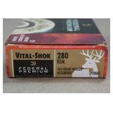 20 Federal Vital-Shok .280 Rem 160 Gr Nosler Ammo