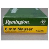 20 Remington 8mm Mauser 170 Gr Core-Lokt SP Ammo