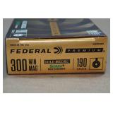 20 Federal Premium .300 Win Mag 190 Gr Sierra Gold Medal Matchking Ammo