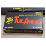 60 TulAmmo .223 Rem 55 Gr FMJ Steel Case Ammo