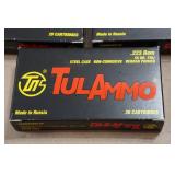 60 TulAmmo .223 Rem 55 Gr FMJ Steel Case Ammo