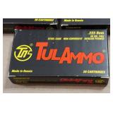60 TulAmmo .223 Rem 55 Gr FMJ Steel Case Ammo
