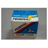 25 Federal Game Load 20 Gauge 2-3/4" 8 Shot Shotshells