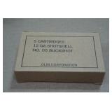 5 Winchester 12 Gauge 2-3/4" 00 Buck Shotshells