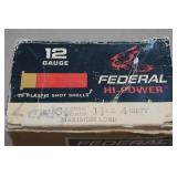 25 Federal 12 Gauge 2-3/4" 4 Shot Shotshells