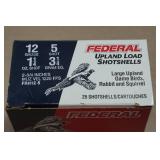 25 Federal Upland 12 Gauge 2-3/4" 5 Shot Shotshells