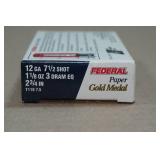 5 Federal Gold Medal 12 Gauge 2-3/4" 7.5 Shot Shotshells