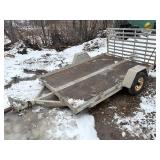 10ft utility trailer with rear ramp gate