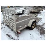10ft utility trailer with rear ramp gate