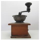 Antique Dovetailed Wood Coffee Grinder