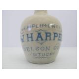 Original Antique Miniature Stoneware I.W. HARPER Advertising Whiskey Jug