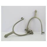 Antique US Marked 1911 Spurs - Signed A.B.