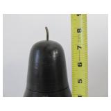 Antique Wooden Pear-Shaped Tea Safe w/Key