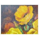 Very Nice Large Vintage Oil on Canvas Still Life Painting by Miller Smith