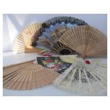 Collection of Vintage & Antique Hand Fans