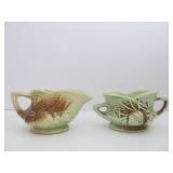 Vintage McCoy Pinecone Teapot w/Cream & Sugar Set
