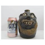 Excellent Signed Stoneware Face Jug by Marie Rogers