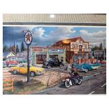 Great Looking Framed Signed Numbered CROSSROADS Artist Proof Print by Ken Zylla